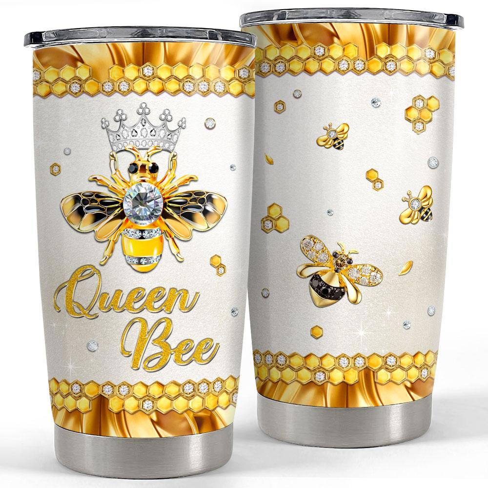 Personalized bee tumbler jewelry drawing style queen bee Personalized Tumbler