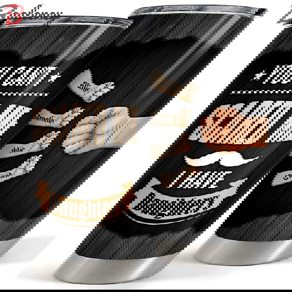Personalized dad tumbler funny daughters for father’s day best gift Personalized Tumbler