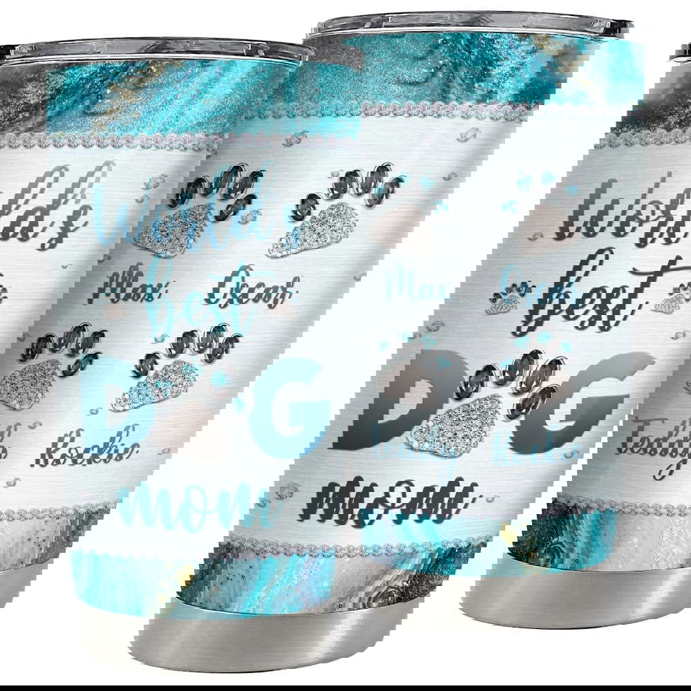 Personalized dog mom tumbler world’s best dog mom for mommy Personalized Tumbler