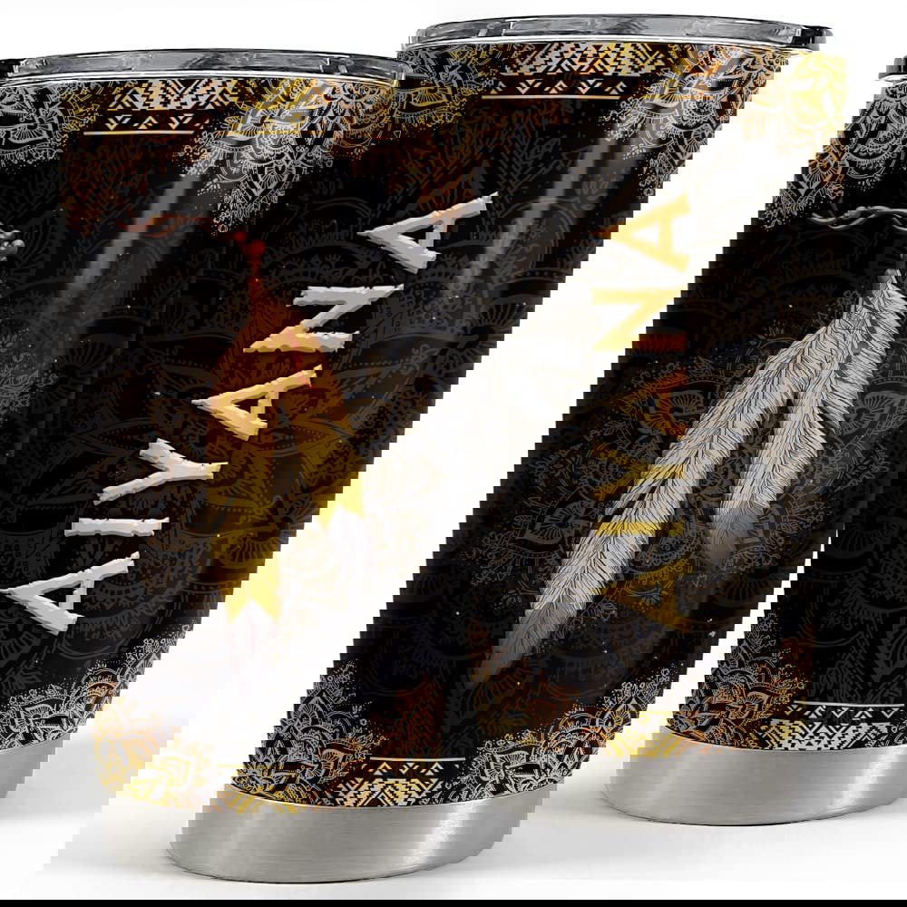 Personalized native american style tumbler for men women style Personalized Tumbler