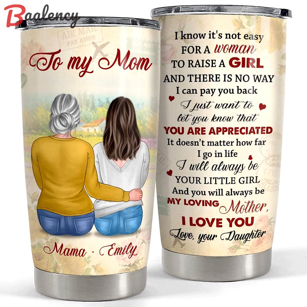 Personalized to my mom tumbler from daughter for mother mama gift Personalized Tumbler