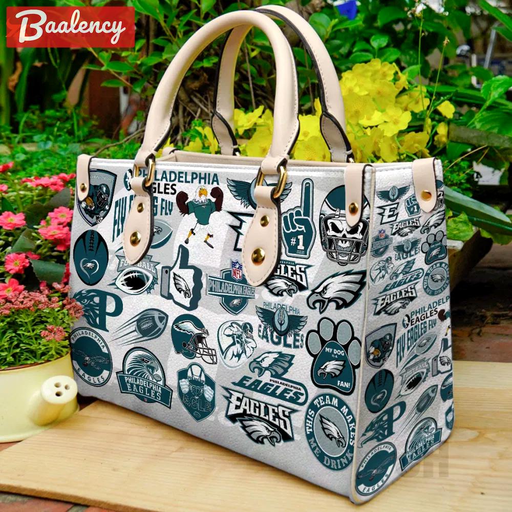Philadelphia eagles leather bag for women gift 1815 Women Leather Hand Bag