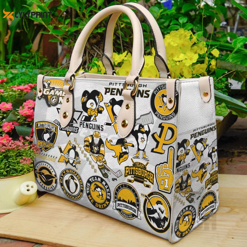 Pittsburgh penguins  leather bag for women gift 1361 Women Leather Hand Bag