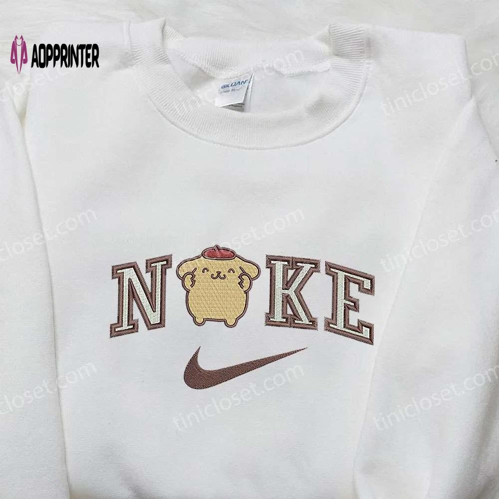 Pompourin x nike & hello kitty embroidered sweatshirts – unique nike inspired cartoon shirts Embroidered Shirt