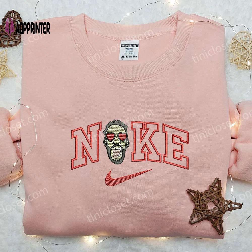 Post malone x nike embroidered sweatshirt – music inspired shirt Embroidered Shirt