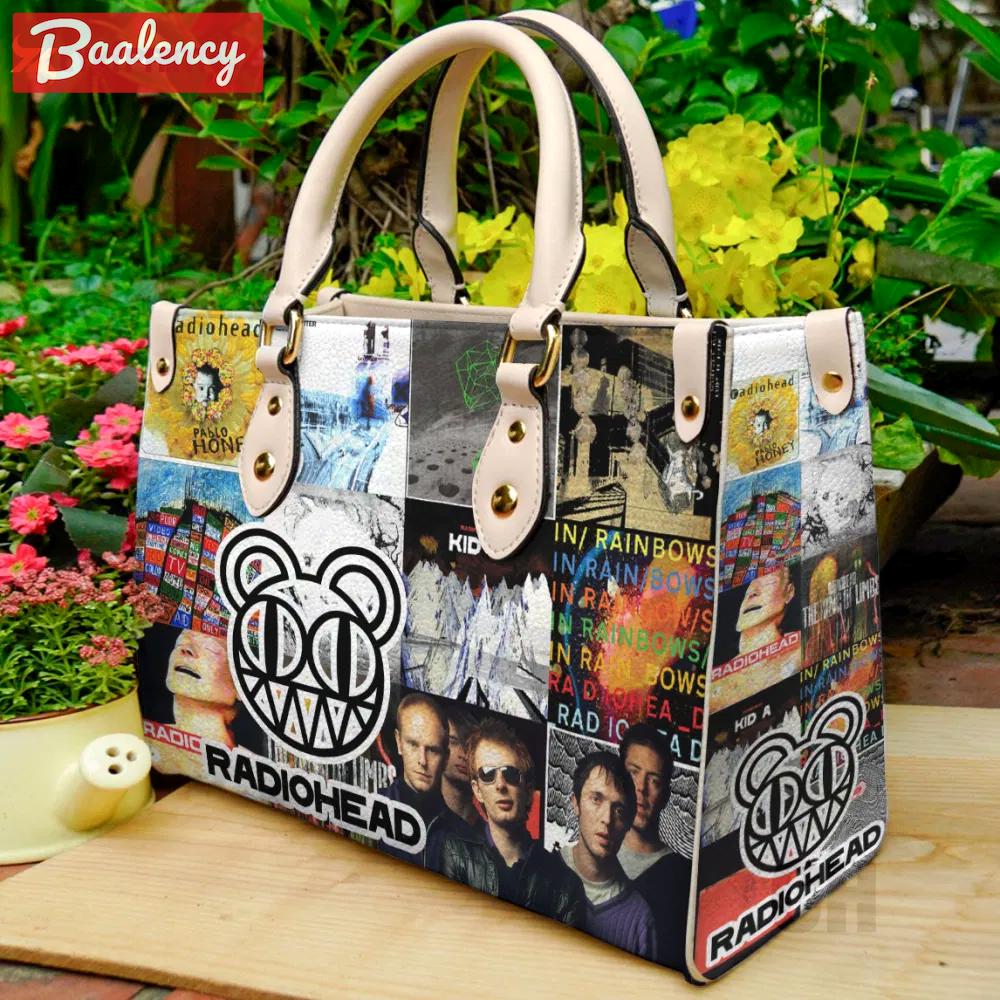 Radiohead lover hand leather bag for women gift 1895 Women Leather Hand Bag