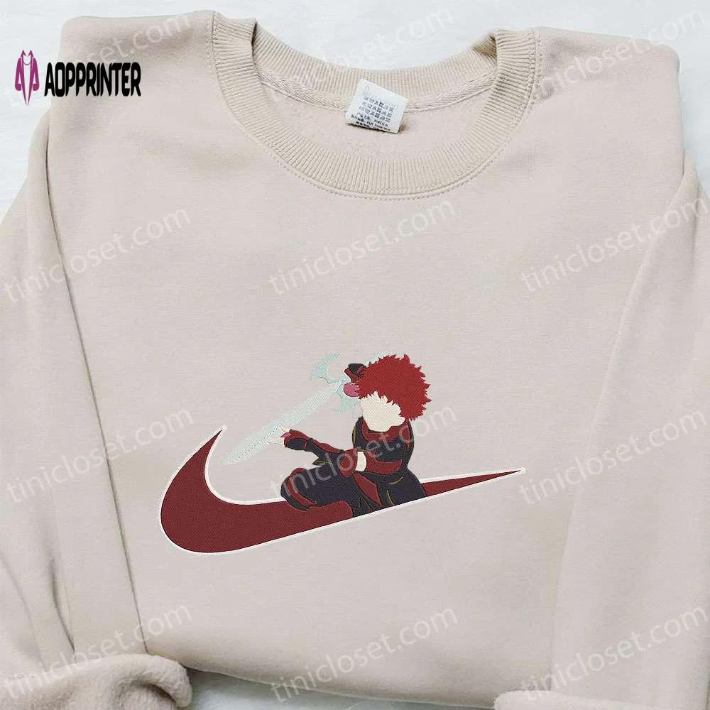 Ranta x swoosh anime embroidered sweatshirt – nike inspired shirt Embroidered Shirt