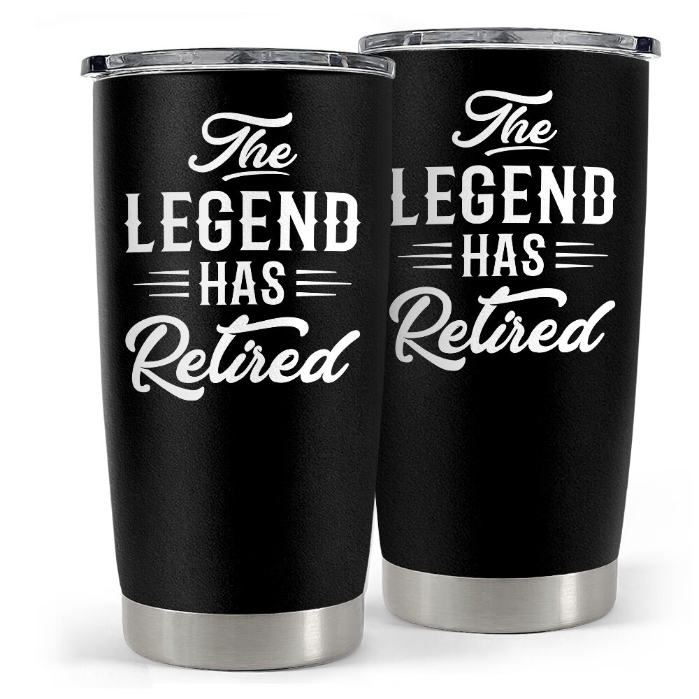 Retirement tumbler gifts for coworkers the legend has retired tumbler Personalized Tumbler