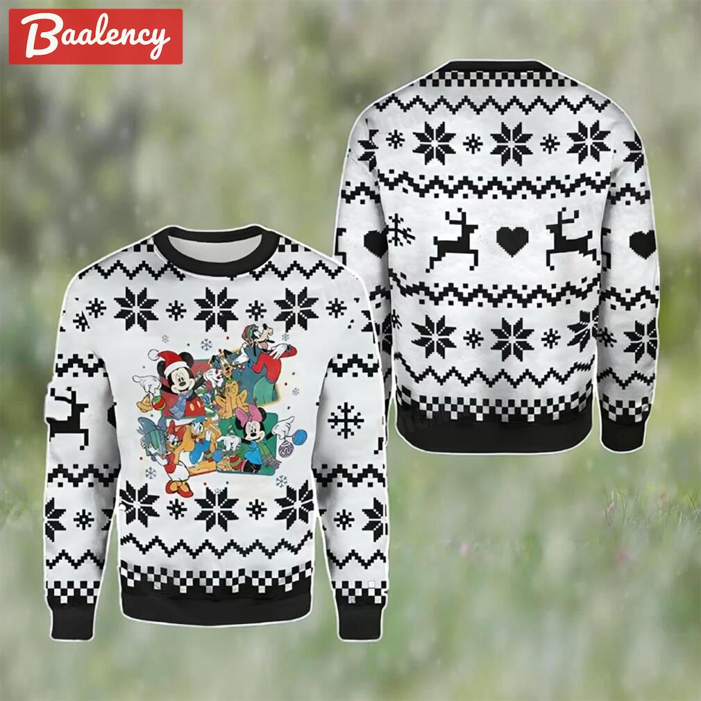 Retro mickey and friends ugly christmas sweater gift for disney fan Christmas Ugly Sweater