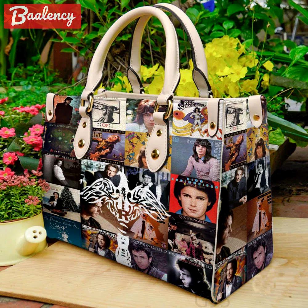 Rick springfield leather handbag for women gift 4505 Women Leather Hand Bag
