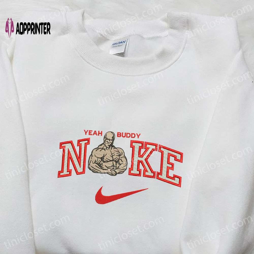 Ronnie coleman x nike embroidered sweatshirt – celebrity shirt custom t-shirt Embroidered Shirt