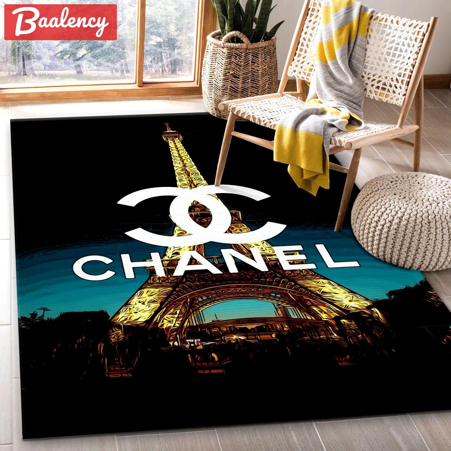 Rugs in living room and bedroom - Chanel area rugs fashion brand rug christmas gift floor mats keep warm in winter Rectangle Rug