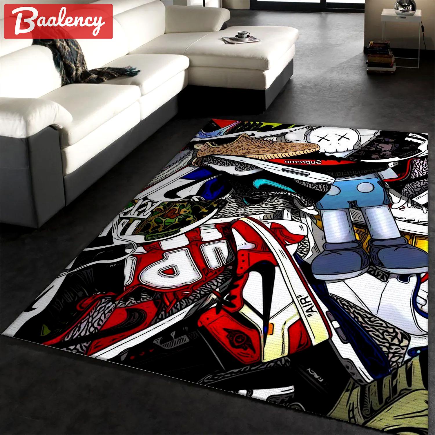 Rugs in living room and bedroom - Designer shoes area rugs living room rug christmas gift floor mats keep warm in winter Rectangle Rug