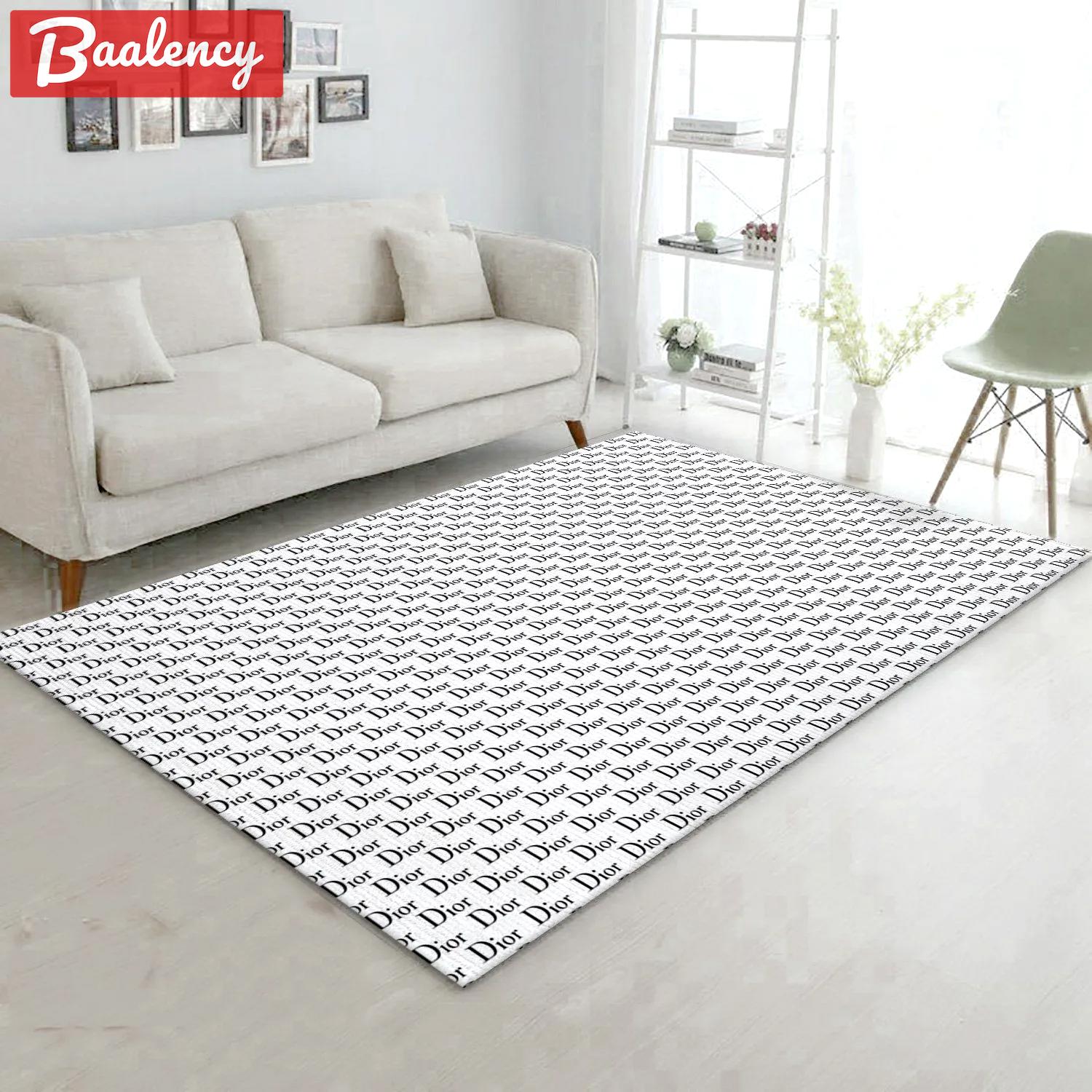 Rugs in living room and bedroom - Dior area rug for christmas fashion brand rug bedroom rug us gift decor Rectangle Rug