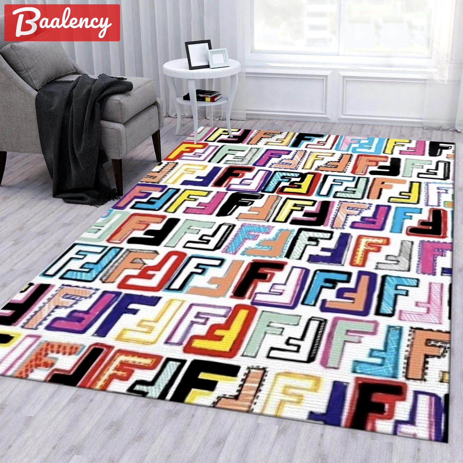 Rugs in living room and bedroom - Fendi area rug for christmas living room rug christmas gift us decor Rectangle Rug
