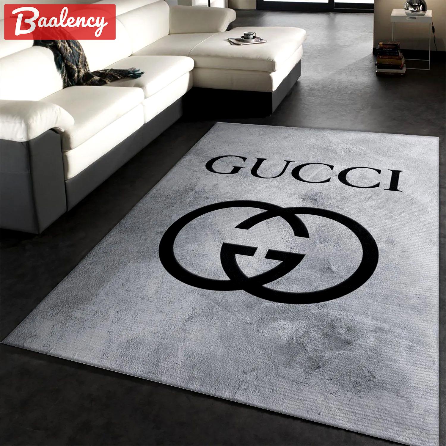 Rugs in living room and bedroom - Gucci rectangle rug fashion brand rug christmas gift us decor Rectangle Rug