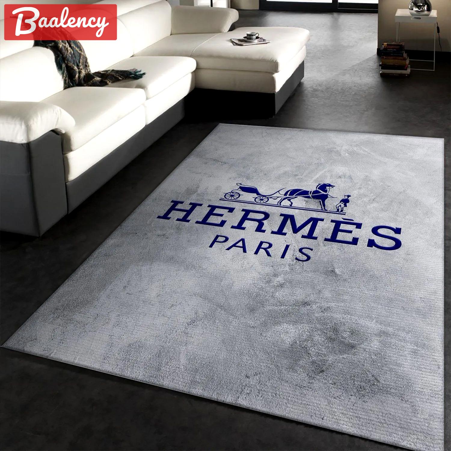 Rugs in living room and bedroom - Hermes paris area rug living room rug christmas gift us decor Rectangle Rug