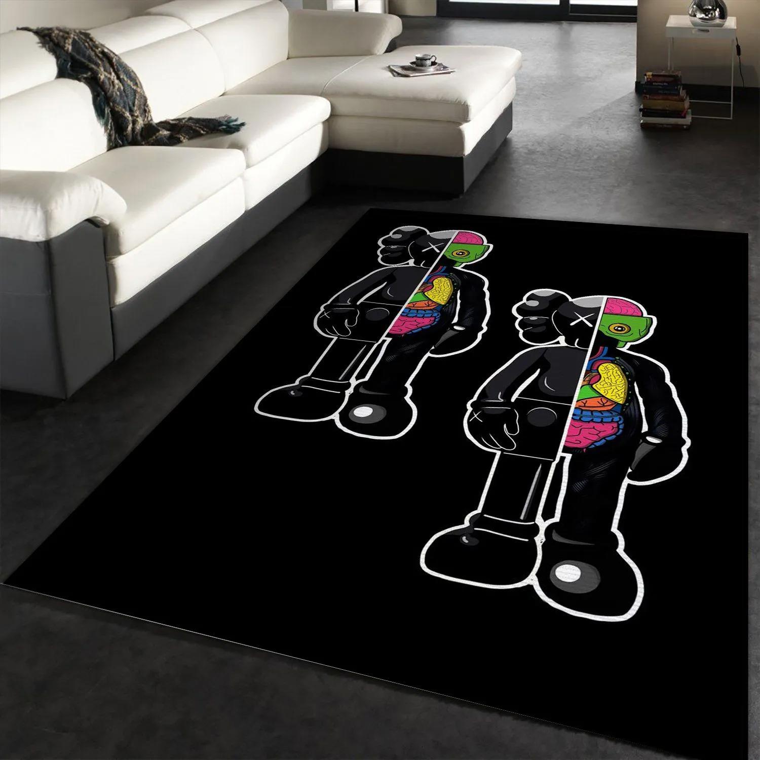Rugs in living room and bedroom - Kaws rectangle rug living room rug floor decor floor mats keep warm in winter Rectangle Rug
