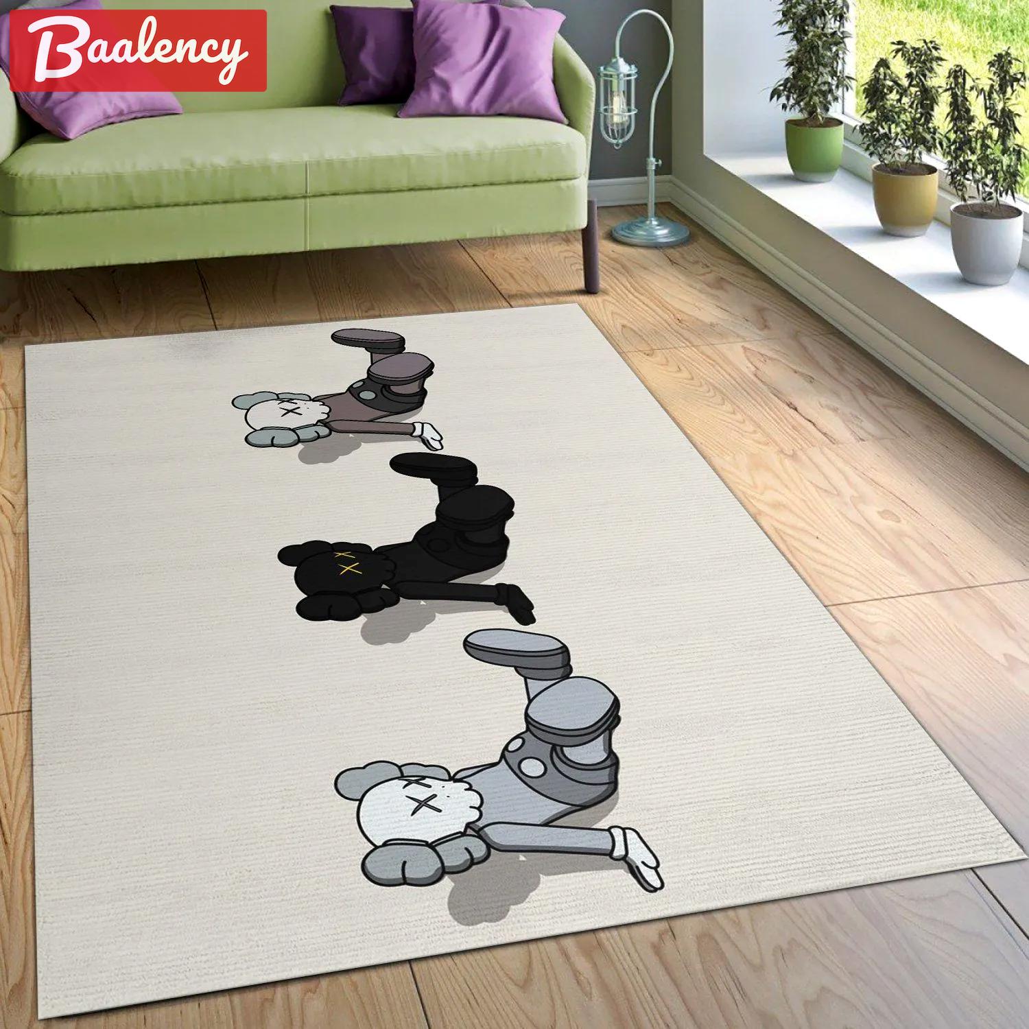 Rugs in living room and bedroom - Kaws supreme holiday figurine set rug bedroom rug christmas gift us decor Rectangle Rug