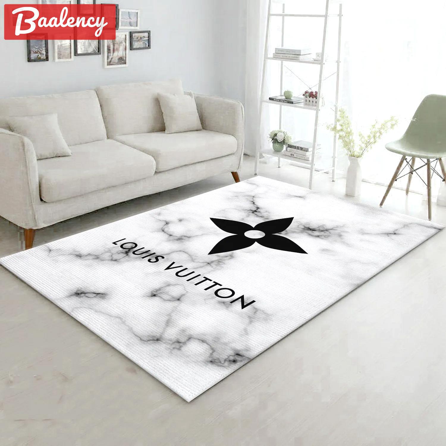 Rugs in living room and bedroom - Louis vuitton area rugs fashion brand rug christmas gift us decor Rectangle Rug
