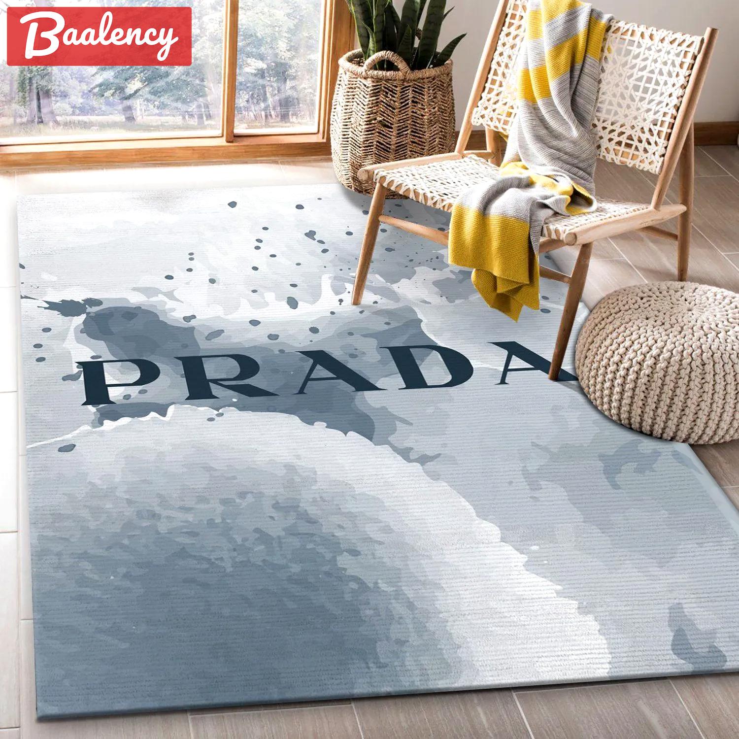 Rugs in living room and bedroom - Prada area rug fashion brand rug christmas gift us decor Rectangle Rug