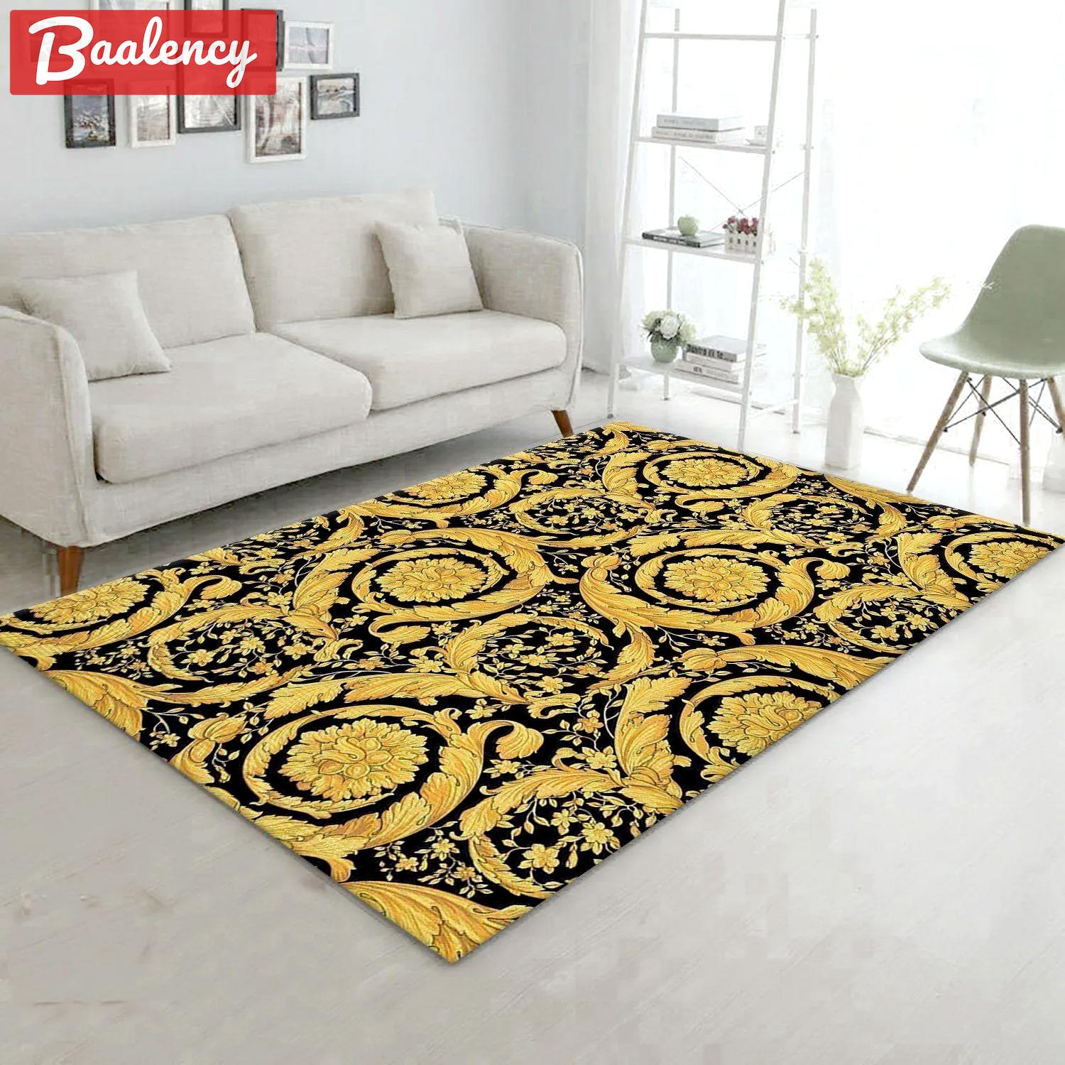 Rugs in living room and bedroom - Versace ver1 fashion brand area rug living room rug christmas gift us decor Rectangle Rug