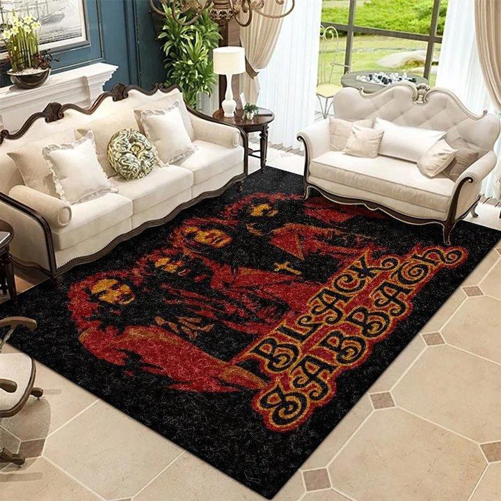Rugs in living room and bedroom black sabbath Rectangle Rug