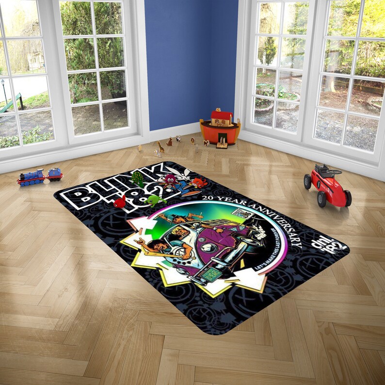 Rugs in living room and bedroom blink 182 quotes rug - 20 year anniversary painting carpet - funny blink 182 music rug - blink-182 world tour rug- blink-182 fans lover gift Rectangle Rug