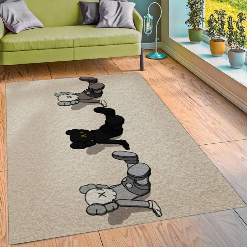 Rugs in living room and bedroom hypebeast holiday figurine- hypebeast rug- hypebeast rug- rug for living room- shoes rug- living room decor- home decor Rectangle Rug