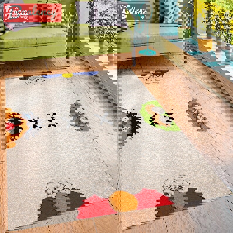 Rugs in living room and bedroom hypebeast x sesame street- hypebeast rug- hypebeast rug home decor- hypebeast rug- rug for living room- shoes rug- living room decor Rectangle Rug