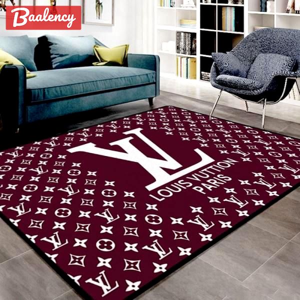 Rugs in living room and bedroom louis vuitton paris red luxury area rug carpet home decor Rectangle Rug