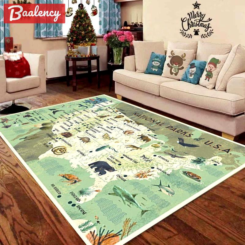 Rugs in living room and bedroom national parks of the usa rectangle rug Rectangle Rug
