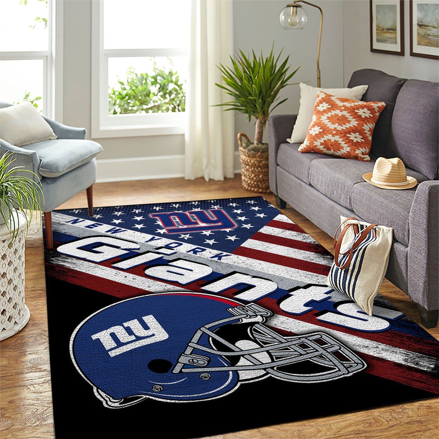 Rugs in living room and bedroom new york giants Rectangle Rug