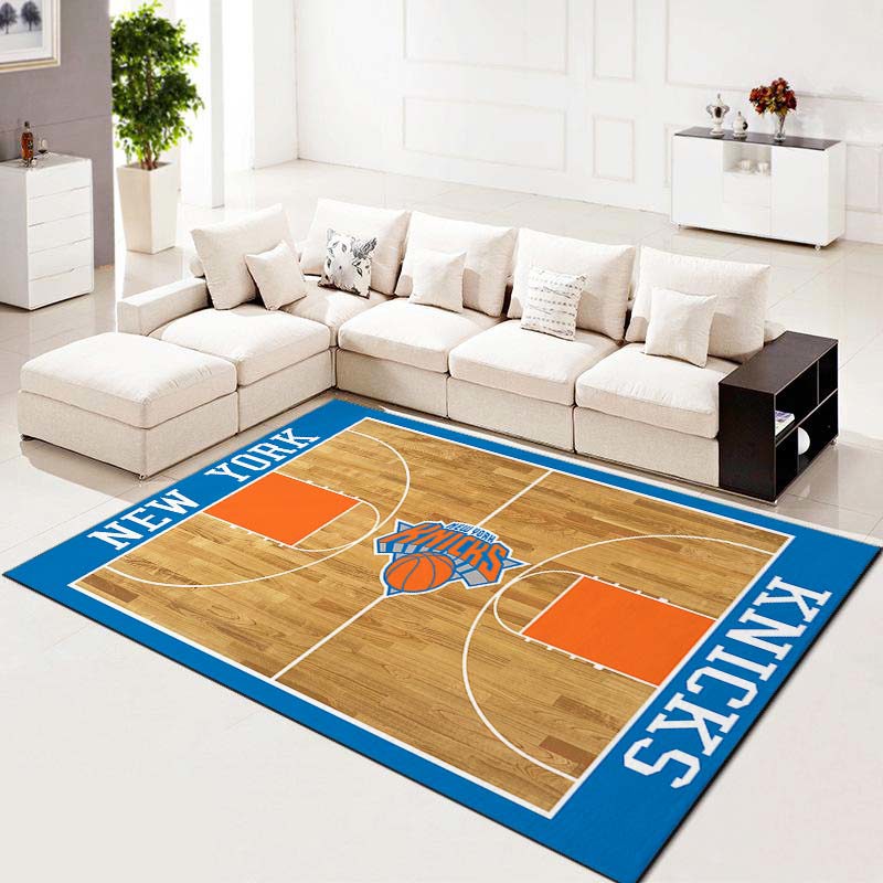 Rugs in living room and bedroom new york knicks basketball team nba court living room carpet kitchen area rugs Rectangle Rug