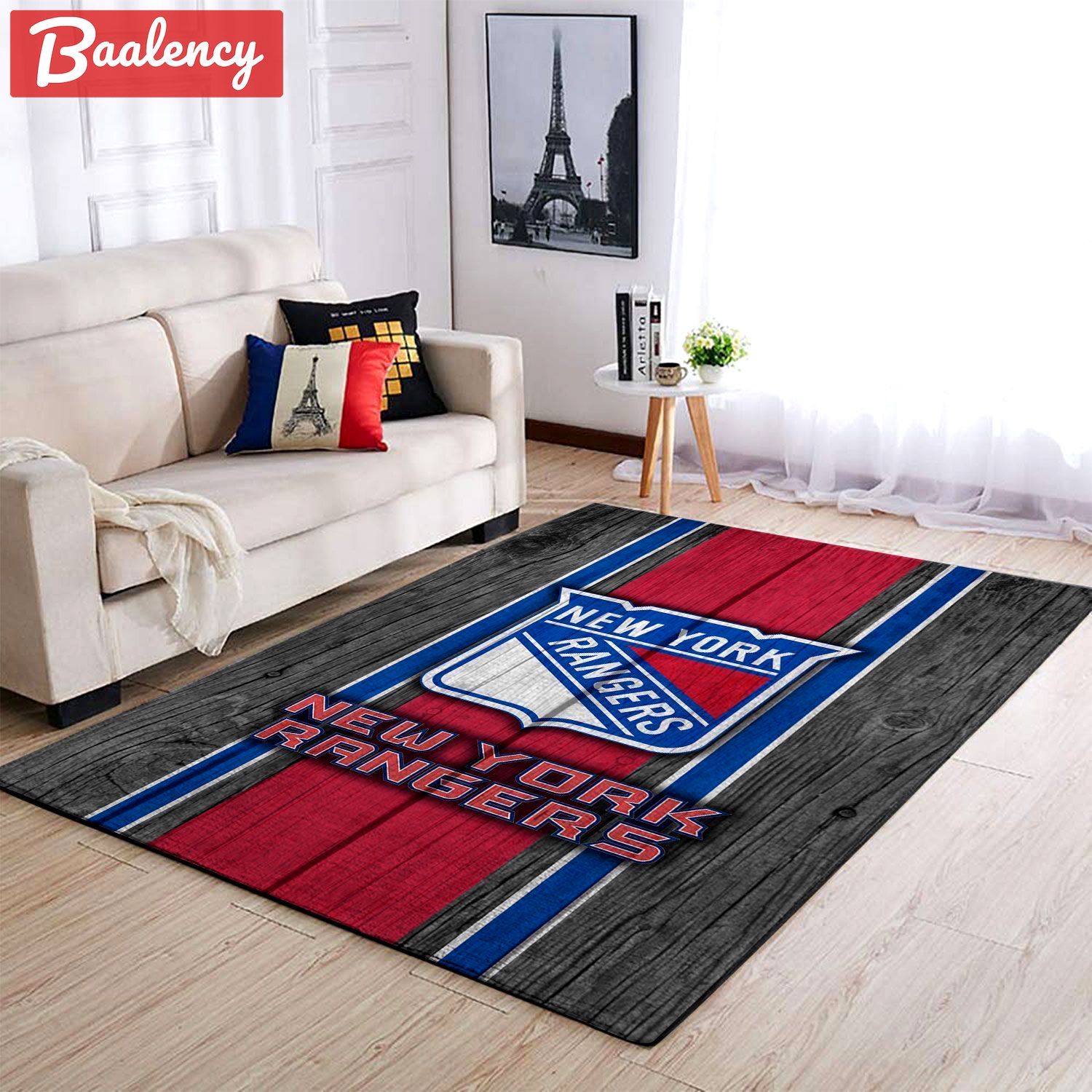 Rugs in living room and bedroom new york rangers Rectangle Rug
