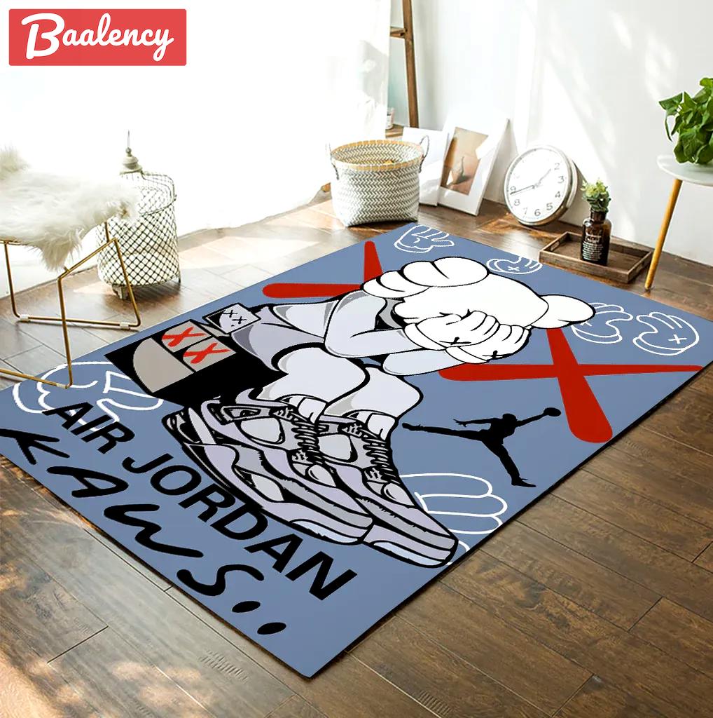 Rugs in living room and bedroom supreme kaws fashion area rug carpet living room rug us gift decor Rectangle Rug