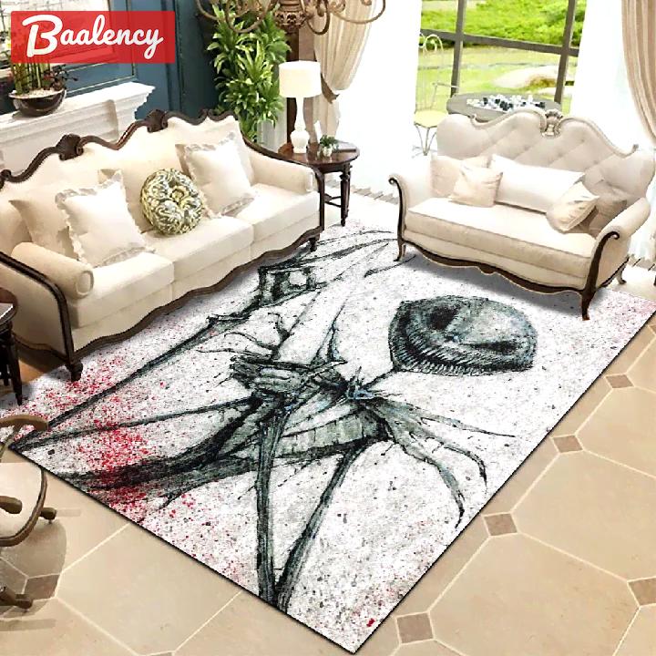 Rugs in living room and bedroom the nightmare before christmas jack skellington area rugs Rectangle Rug