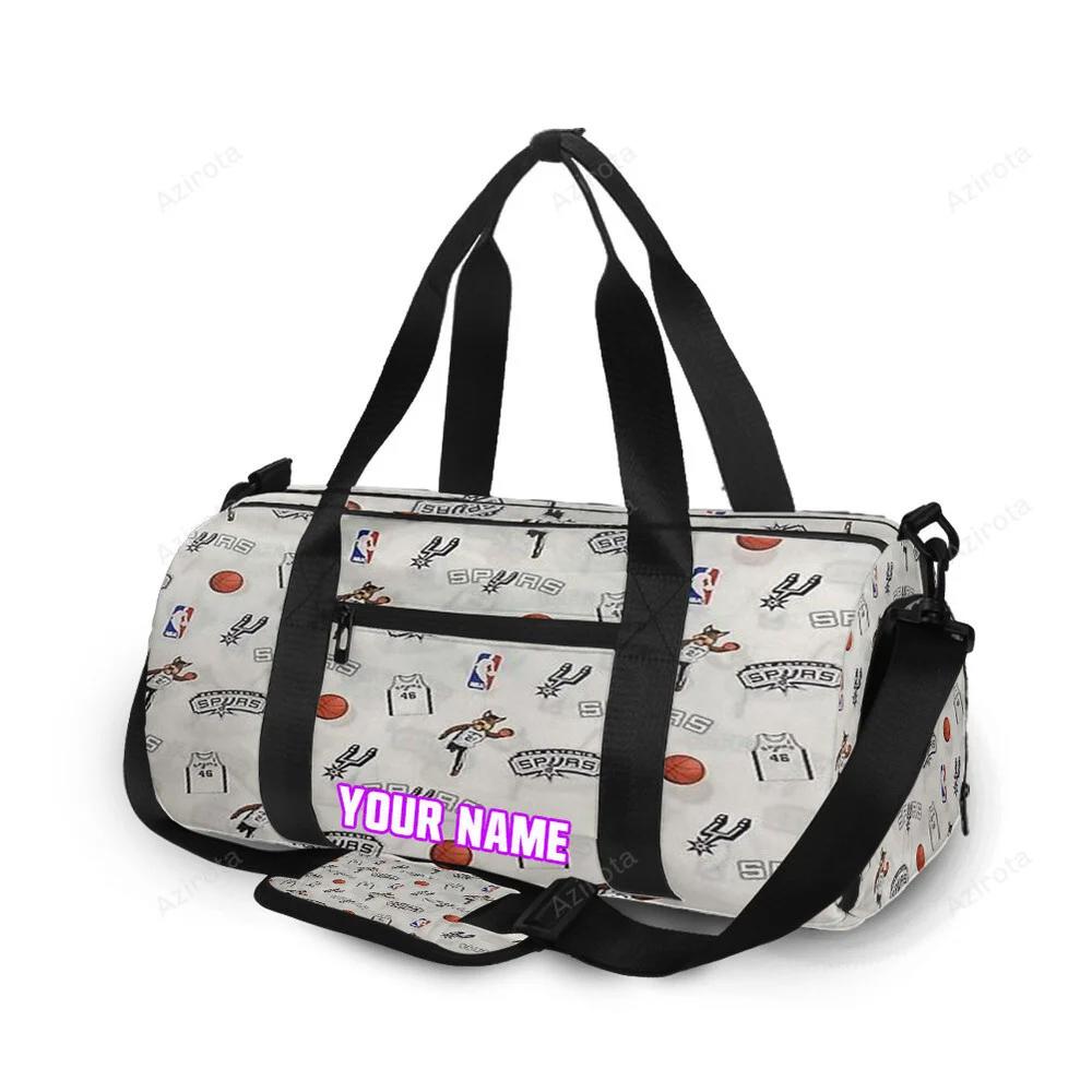 San antonio spurs 3 personalized name travel bag gym bag 2355 Travel Bag