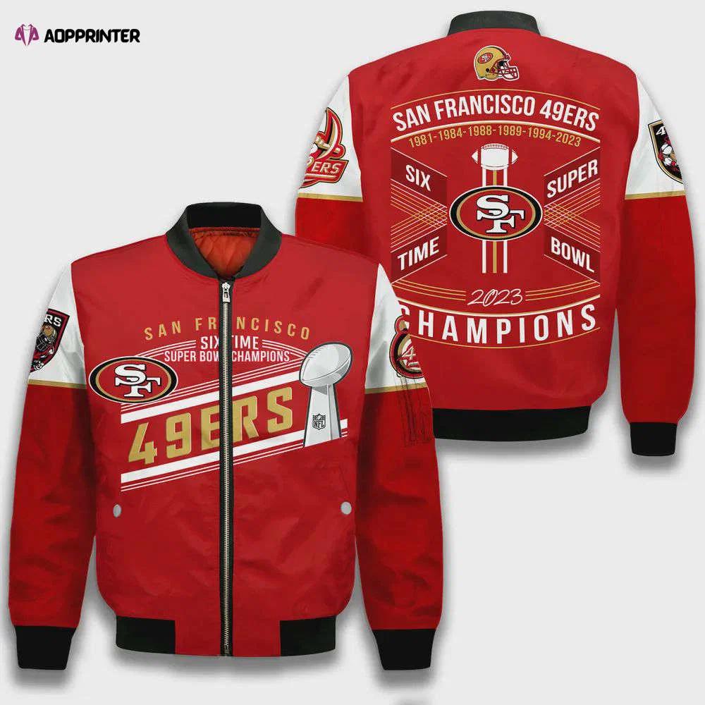 San francisco 49ers champions lviii design bomber jacket sfat v20 Bomber Jacket
