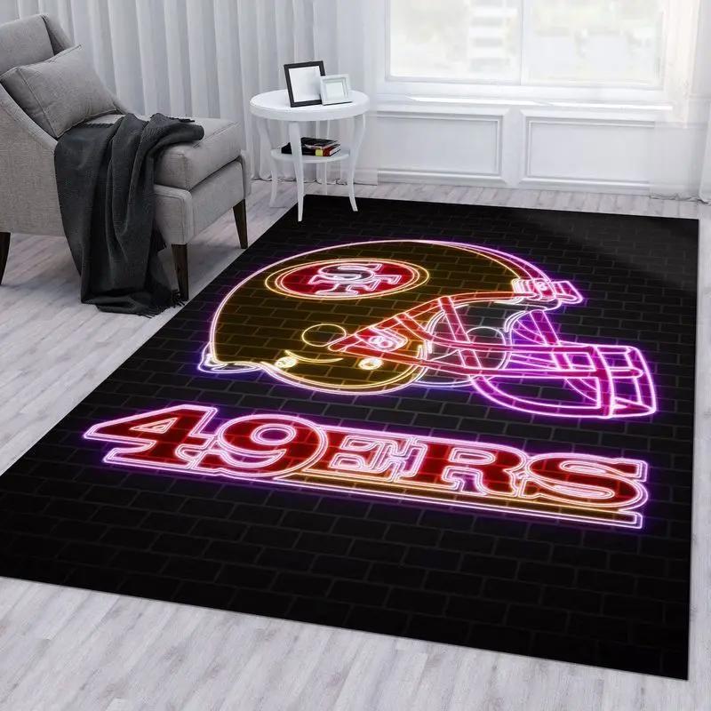 San francisco 49ers nfl 7 area rug living room bedroom rug regtangle carpet Rectangle Rug