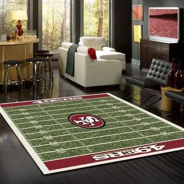 San francisco 49ers nfl football carpet living room  rug regtangle carpet v592 Rectangle Rug