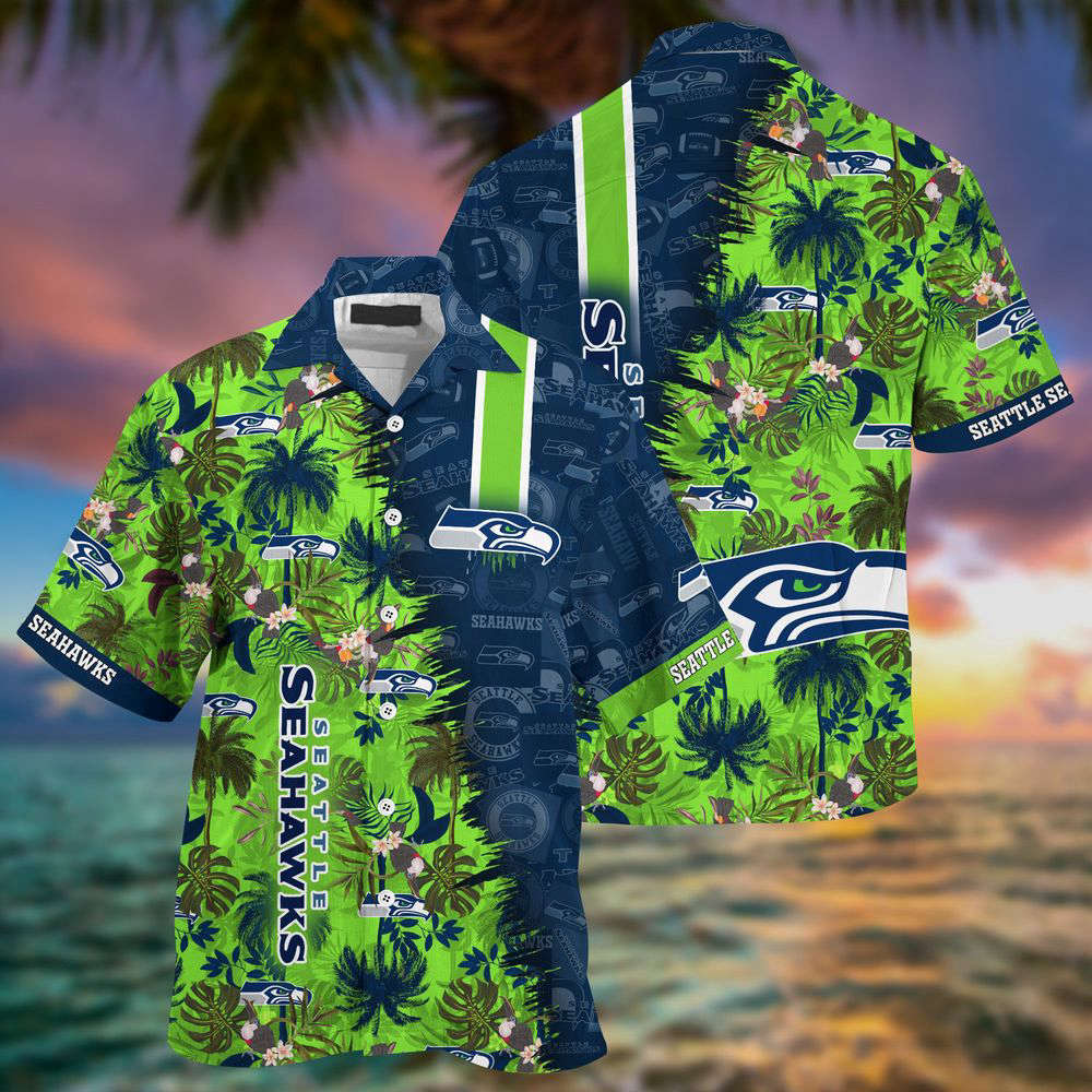 Seattle seahawks nfl-summer hawaii shirt and shorts for your loved ones Hawaii Shirt