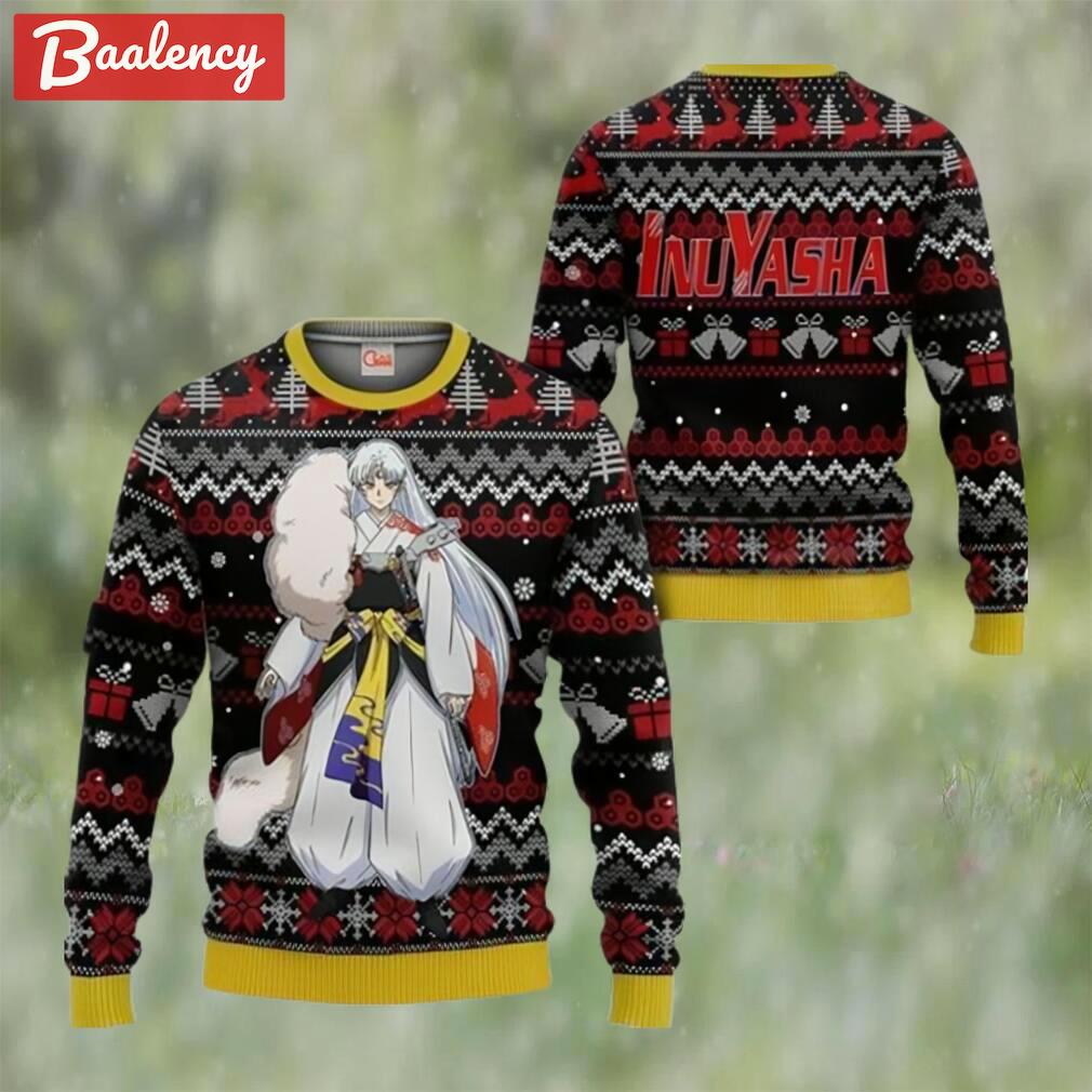 Sesshomaru ugly christmas sweater inuyasha anime xmas gift Christmas Ugly Sweater