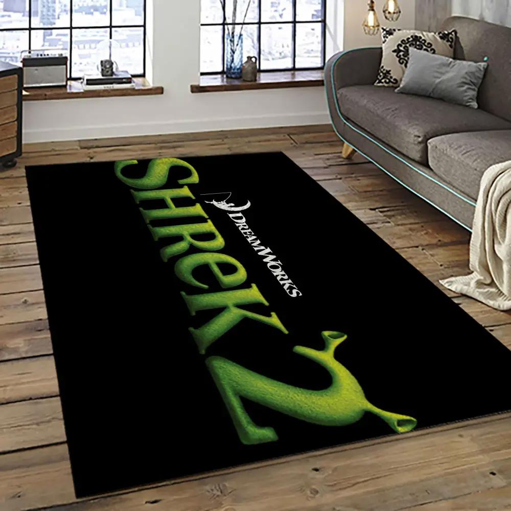 Shrek cartoon characters carpet area rug home decor gift best present for friends sk1 Rectangle Rug