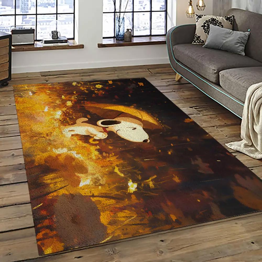 Snoopy cartoon movie carpet rectangle area rug for living room bedroom decor snp62 Rectangle Rug