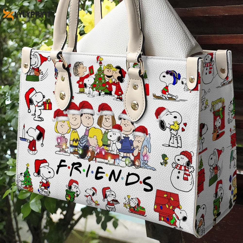 Snoopy leather handbag gift for women 584 Women Leather Hand Bag