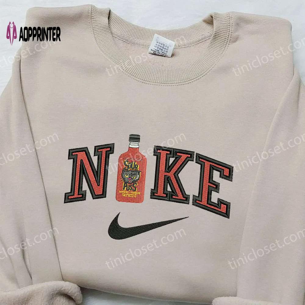 Sour puss x nike embroidered sweatshirt favorite drink & inspired shirts Embroidered Shirt