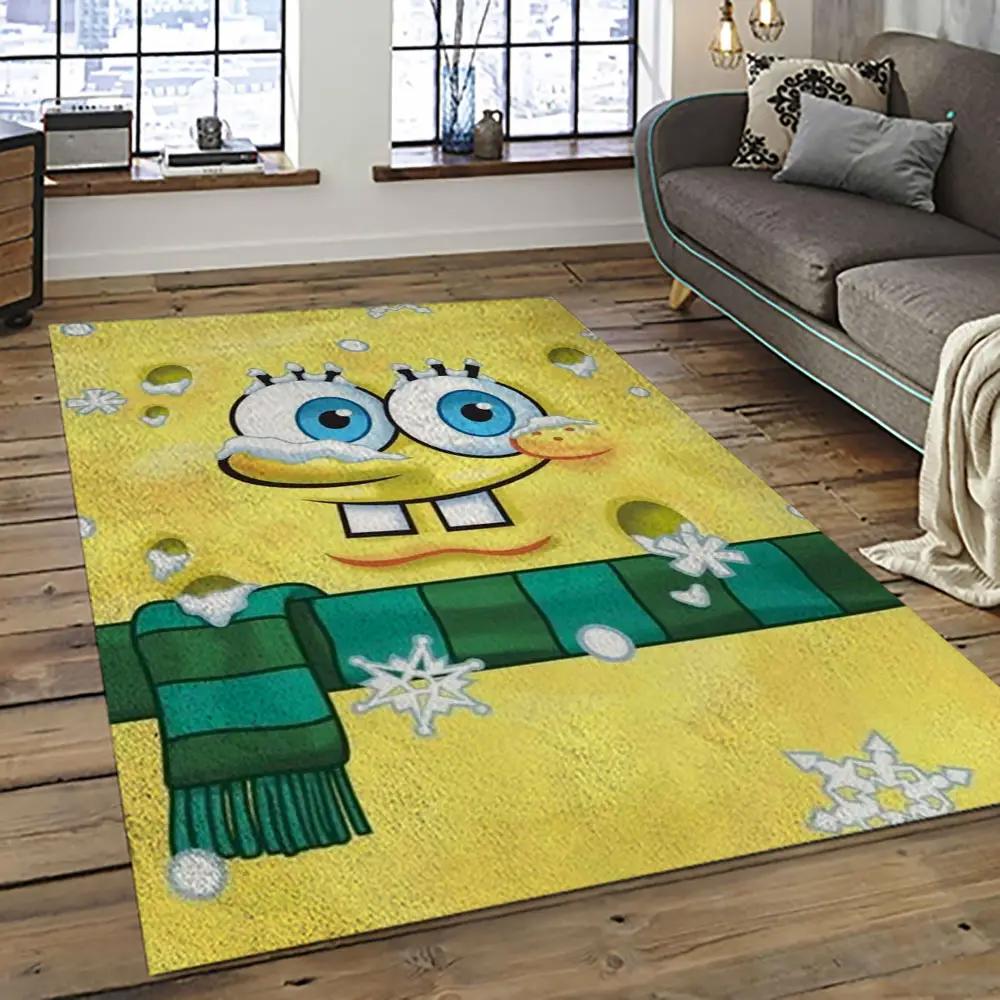 Spongebob squarepants cartoon tv show retangle carpet area rug home decor best gift for family ssp4 Rectangle Rug