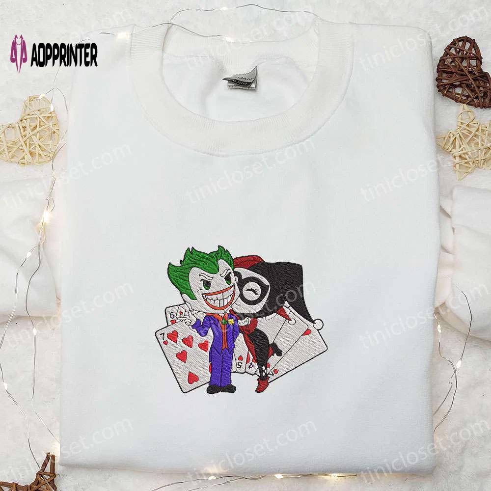 Spooky baby joker & harley quinn sweatshirt nightmare before christmas hoodie best halloween gift ideas Embroidered Shirt
