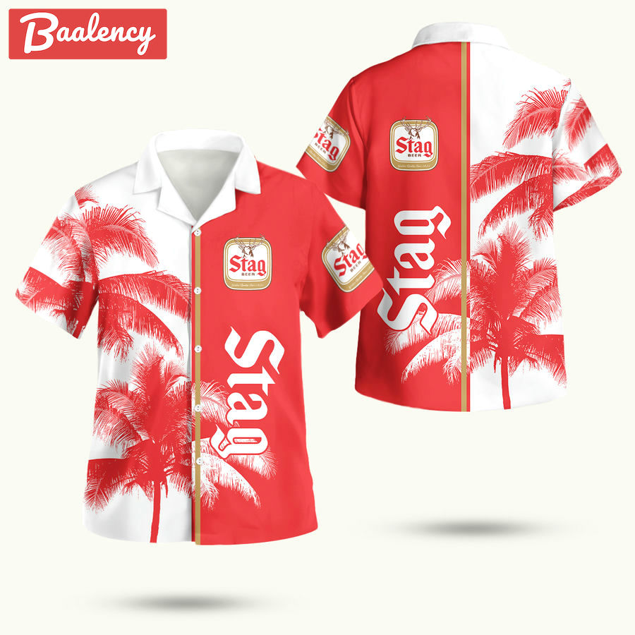 Stag beer palm tree hawaiian shirt Hawaii Shirt Shorts & Flip Flops